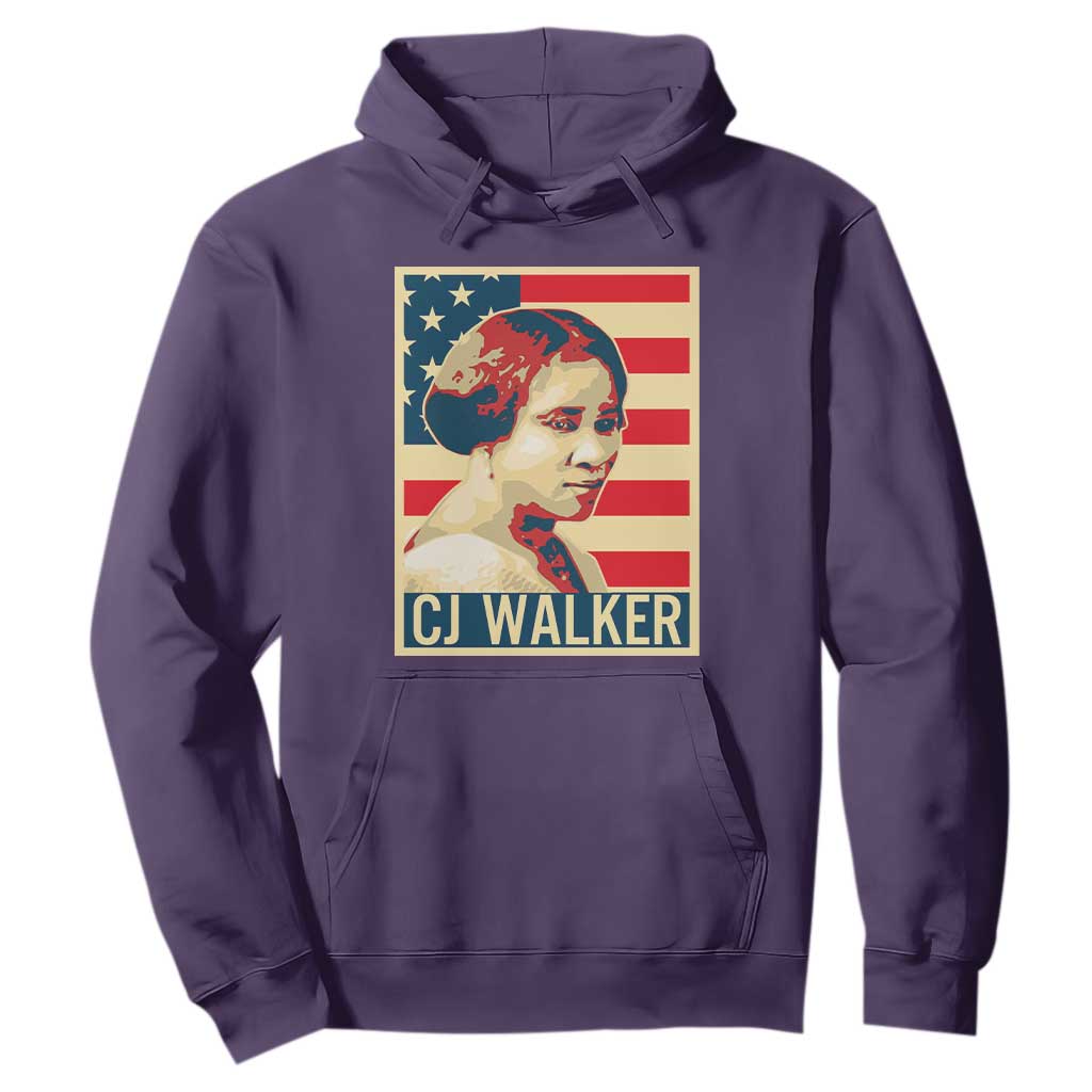 Madam CJ Walker Patriotic Hoodie Black History Month Gift TS12 Purple Print Your Wear