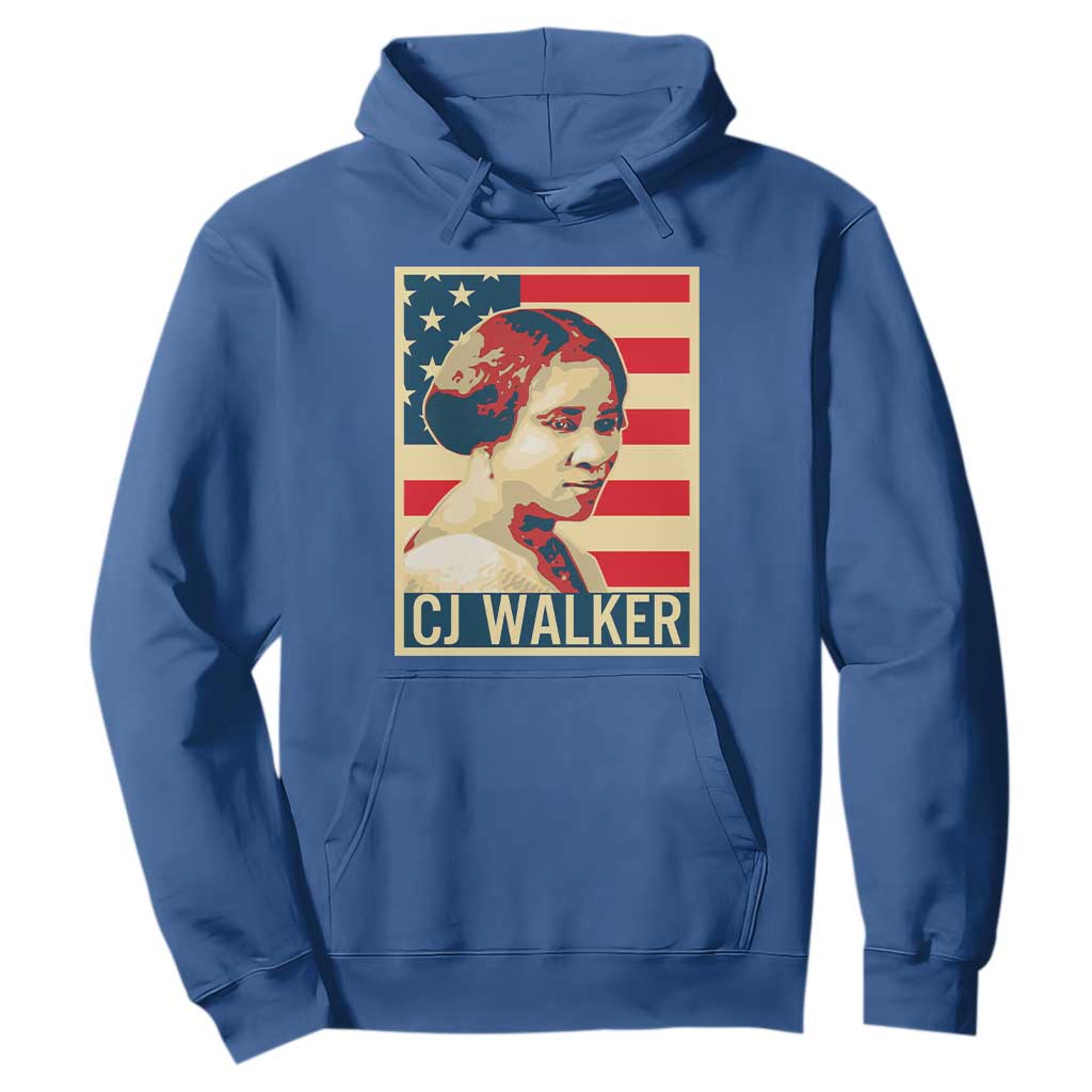 Madam CJ Walker Patriotic Hoodie Black History Month Gift TS12 Royal Blue Print Your Wear