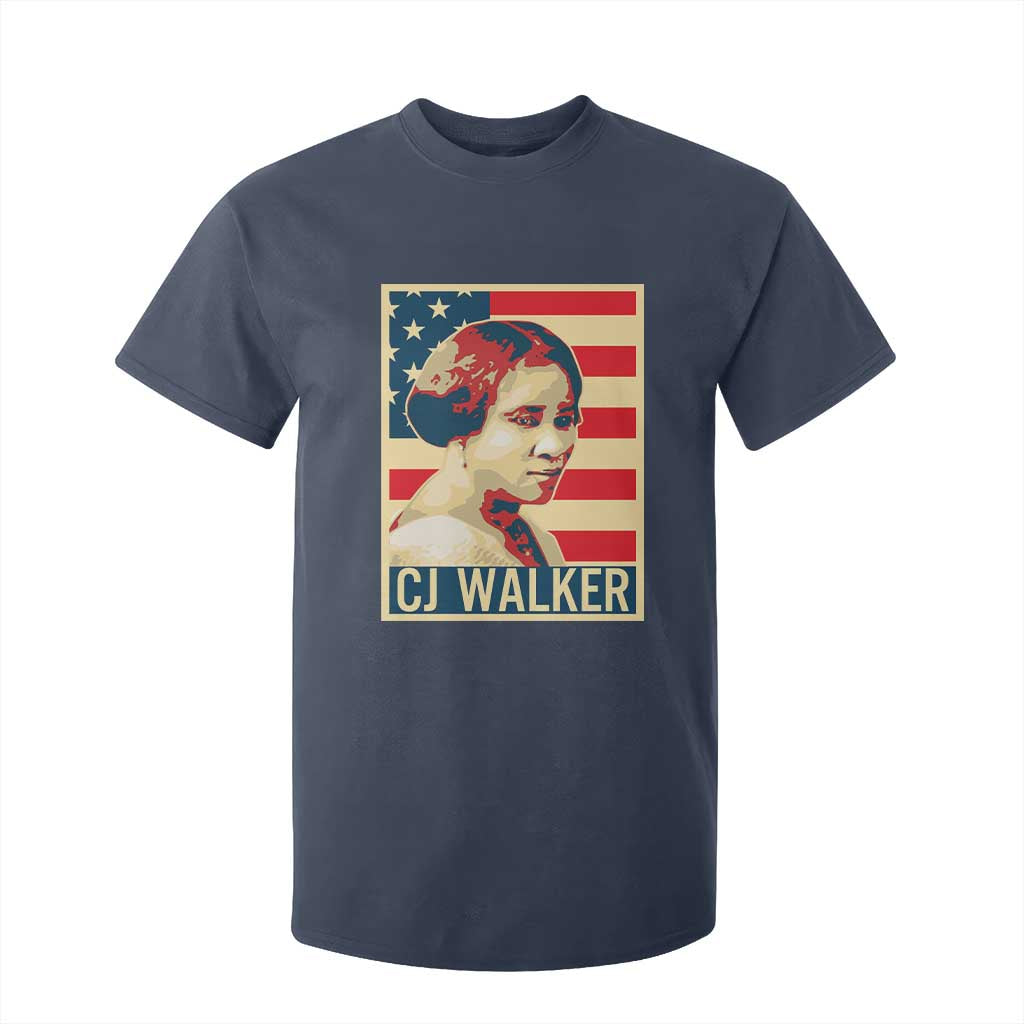 Madam CJ Walker Patriotic T Shirt For Kid Black History Month Gift TS12 Navy Print Your Wear