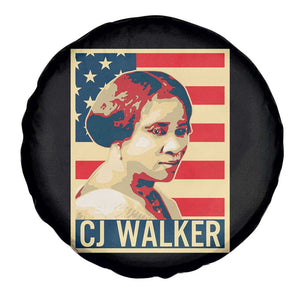 Madam CJ Walker Patriotic Spare Tire Cover Black History Month Gift TS12 Print Your Wear