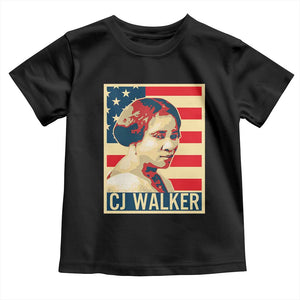 Madam CJ Walker Patriotic Toddler T Shirt Black History Month Gift TS12 Black Print Your Wear