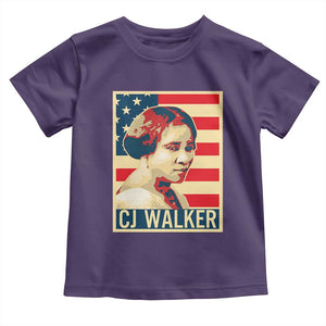 Madam CJ Walker Patriotic Toddler T Shirt Black History Month Gift TS12 Purple Print Your Wear