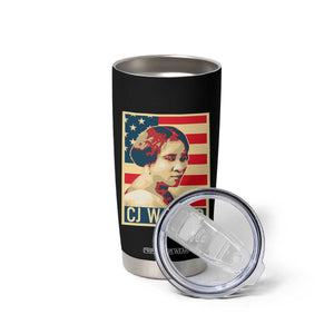 Madam CJ Walker Patriotic Tumbler Cup Black History Month Gift TS12 Print Your Wear