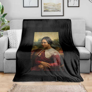 Madam CJ Walker Mona Lisa Throw Blanket Black History Month Gift TS12 Print Your Wear
