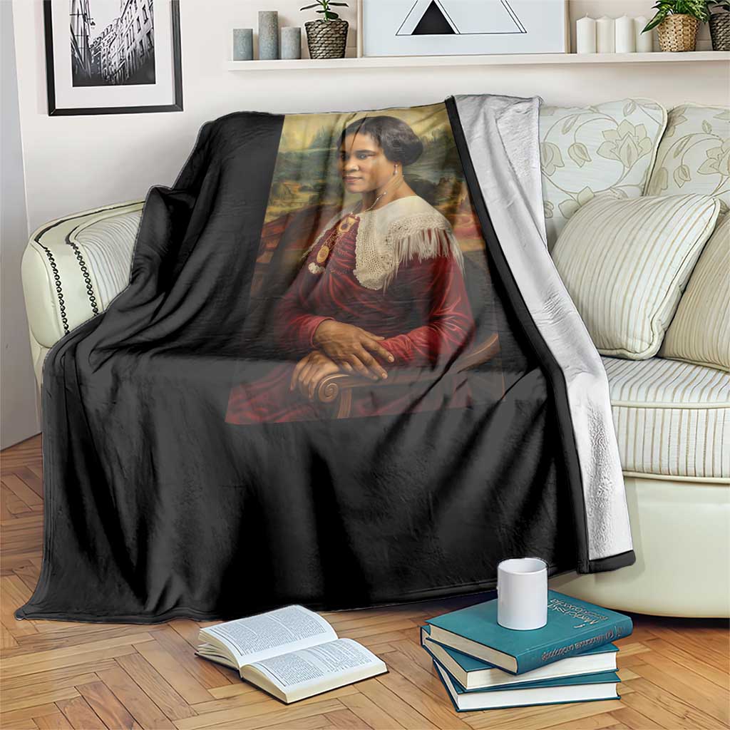 Madam CJ Walker Mona Lisa Throw Blanket Black History Month Gift TS12 Print Your Wear