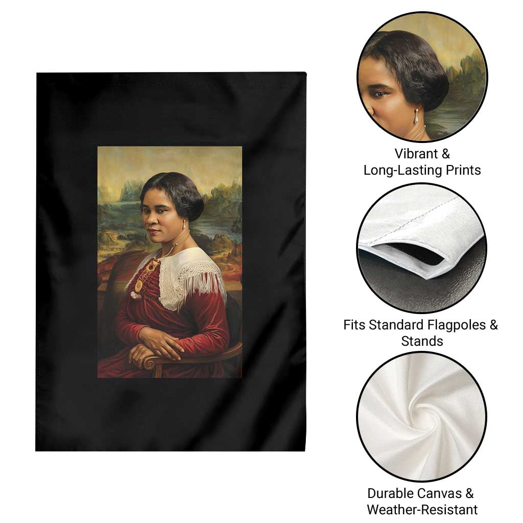 Madam CJ Walker Mona Lisa Garden Flag Black History Month Gift TS12 Print Your Wear