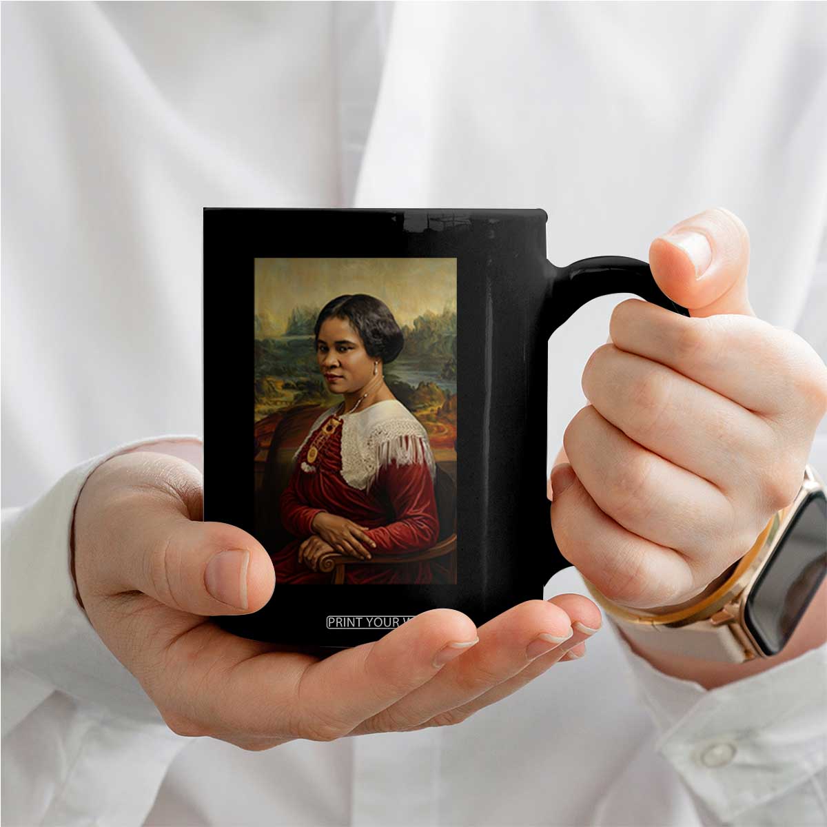 Madam CJ Walker Mona Lisa Coffee Mug Black History Month Gift TS12 Print Your Wear
