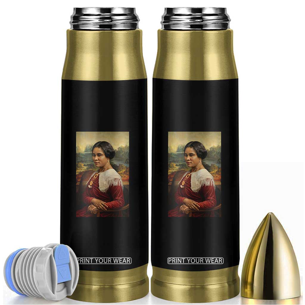 Madam CJ Walker Mona Lisa Bullet Tumbler Black History Month Gift TS12 Black Print Your Wear