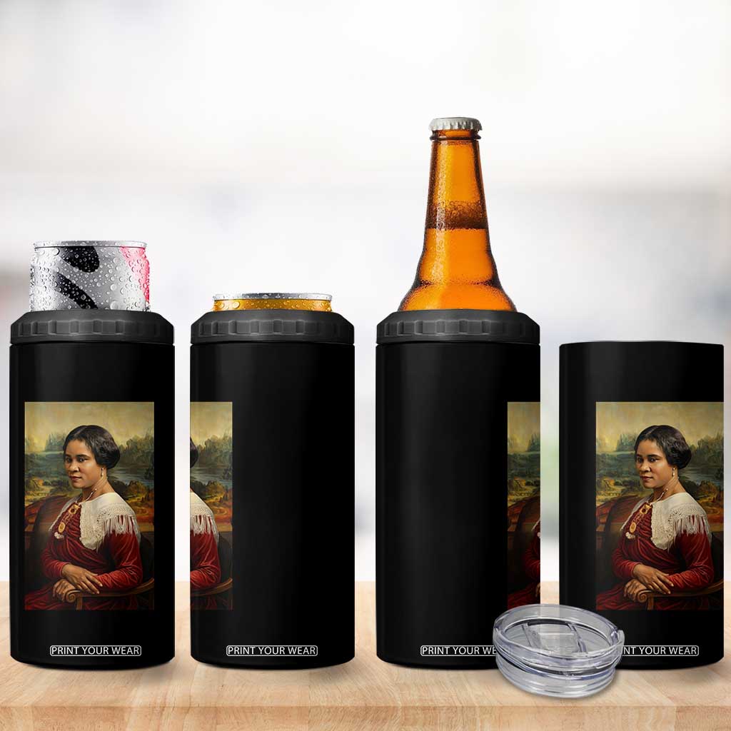 Madam CJ Walker Mona Lisa 4 in 1 Can Cooler Tumbler Black History Month Gift TS12 Print Your Wear