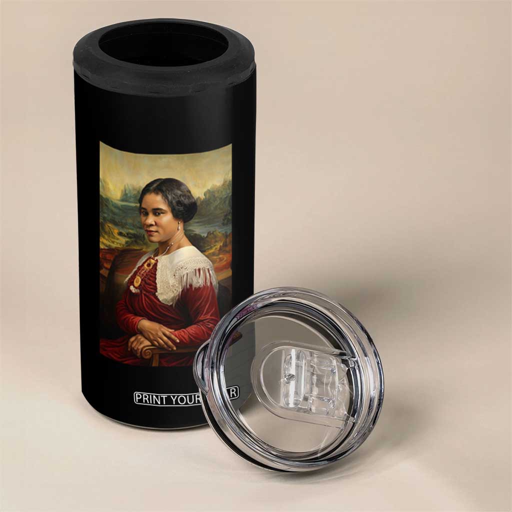 Madam CJ Walker Mona Lisa 4 in 1 Can Cooler Tumbler Black History Month Gift TS12 Print Your Wear
