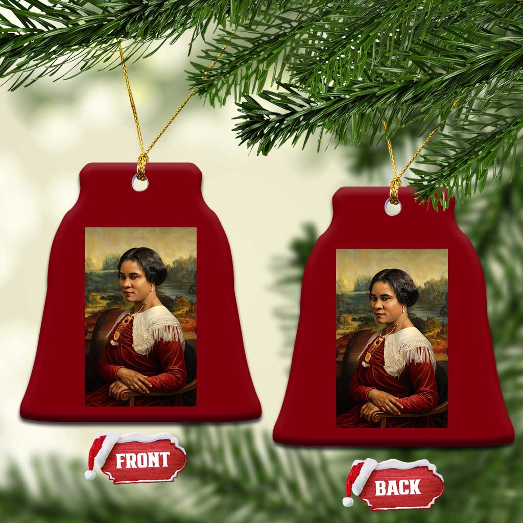 Madam CJ Walker Mona Lisa Ceramic Ornament Black History Month Gift TS12 Print Your Wear