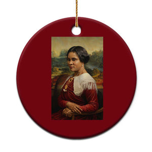 Madam CJ Walker Mona Lisa Ceramic Ornament Black History Month Gift TS12 1pc Red Print Your Wear