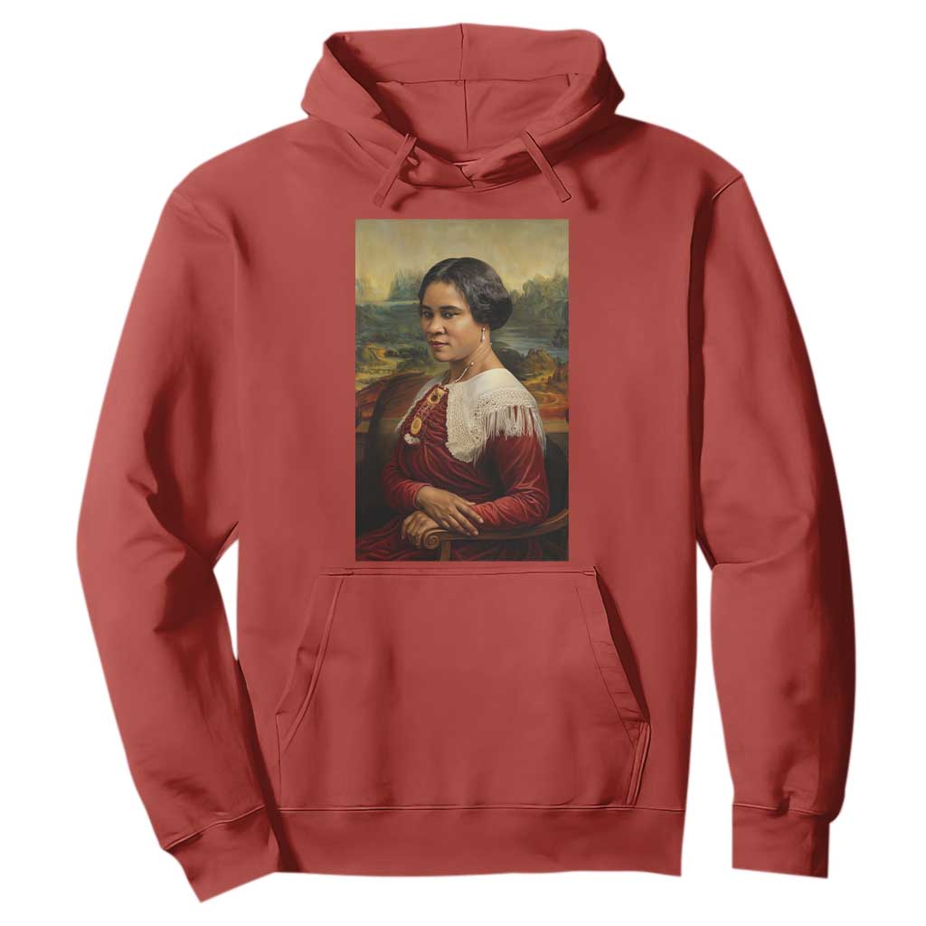 Madam CJ Walker Mona Lisa Hoodie Black History Month Gift TS12 Red Print Your Wear