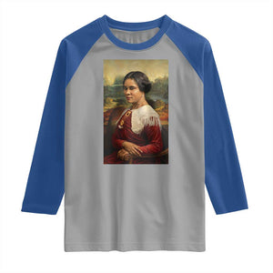 Madam CJ Walker Mona Lisa Raglan Shirt Black History Month Gift TS12 Sport Gray Royal Print Your Wear