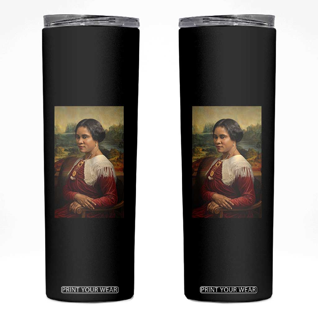 Madam CJ Walker Mona Lisa Skinny Tumbler Black History Month Gift TS12 Black Print Your Wear