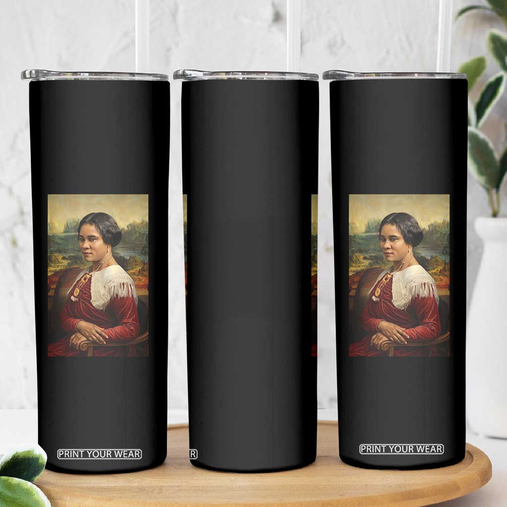 Madam CJ Walker Mona Lisa Skinny Tumbler Black History Month Gift TS12 Print Your Wear