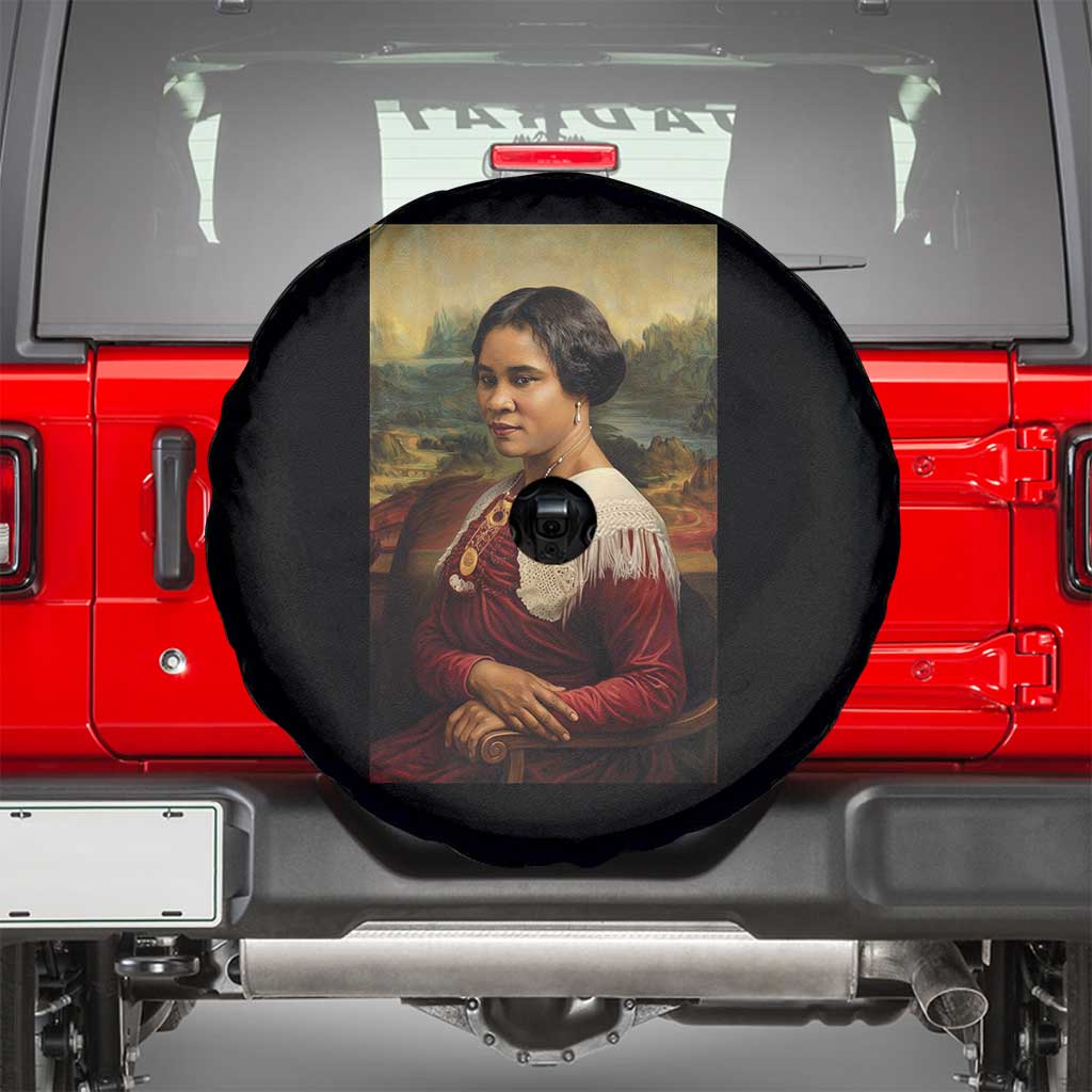Madam CJ Walker Mona Lisa Spare Tire Cover Black History Month Gift TS12 Black Print Your Wear