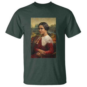 Madam CJ Walker Mona Lisa T Shirt Black History Month Gift TS12 Dark Forest Green Print Your Wear