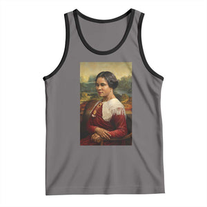 Madam CJ Walker Mona Lisa Tank Top Black History Month Gift TS12 Deep Heather Black Print Your Wear