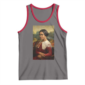 Madam CJ Walker Mona Lisa Tank Top Black History Month Gift TS12 Deep Heather Red Print Your Wear