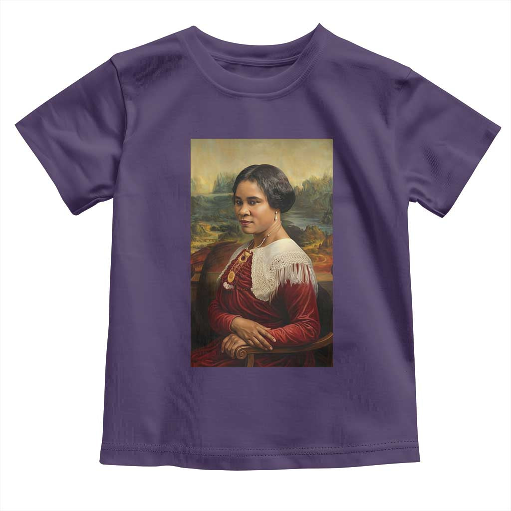 Madam CJ Walker Mona Lisa Toddler T Shirt Black History Month Gift TS12 Purple Print Your Wear
