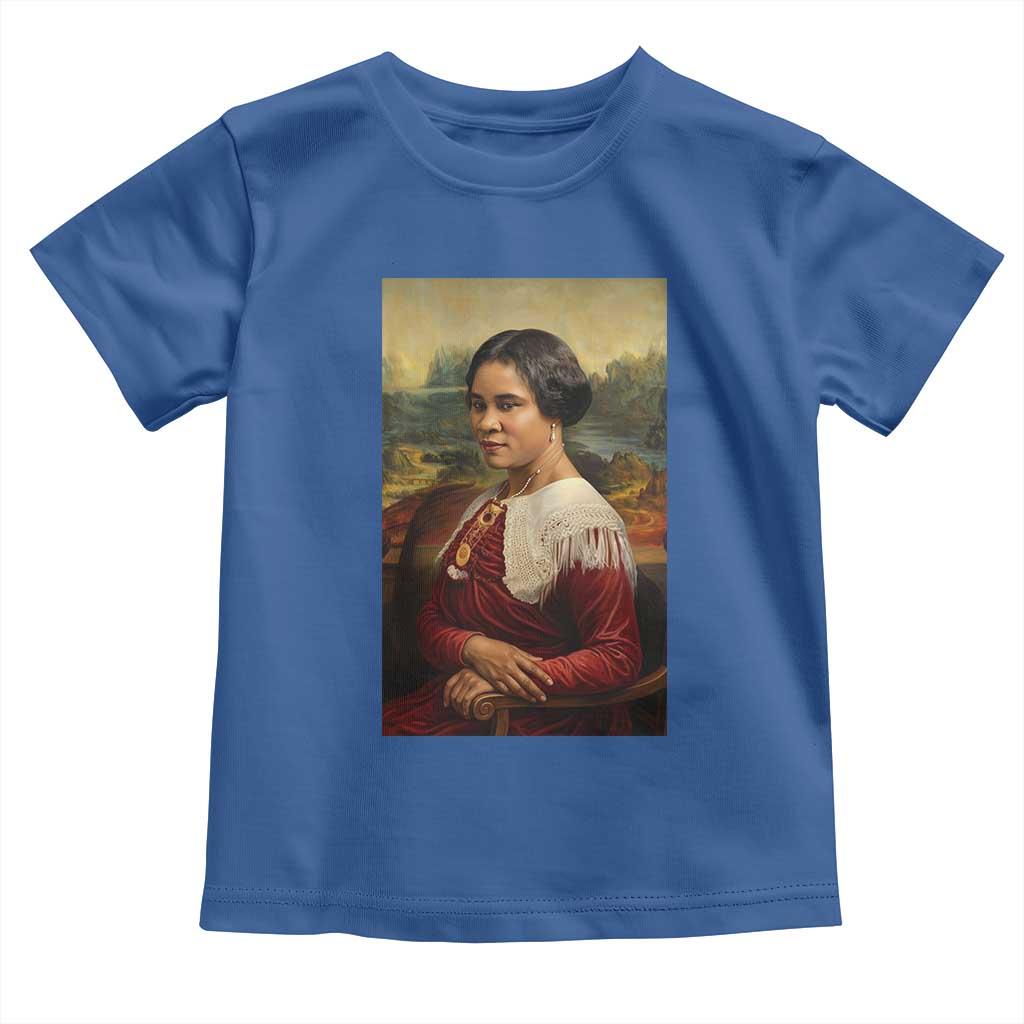 Madam CJ Walker Mona Lisa Toddler T Shirt Black History Month Gift TS12 Royal Blue Print Your Wear