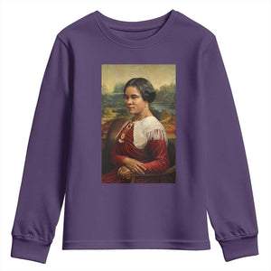 Madam CJ Walker Mona Lisa Youth Sweatshirt Black History Month Gift TS12 Purple Print Your Wear