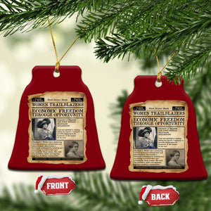 Madam CJ Walker Vintage Newspaper Style Ceramic Ornament Economic Freedom Through Opportunity TS12 Print Your Wear