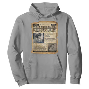 Madam CJ Walker Vintage Newspaper Style Hoodie Economic Freedom Through Opportunity TS12 Sport Gray Print Your Wear