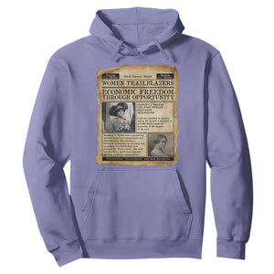 Madam CJ Walker Vintage Newspaper Style Hoodie Economic Freedom Through Opportunity TS12 Violet Print Your Wear