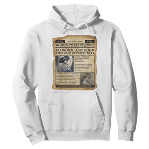 Madam CJ Walker Vintage Newspaper Style Hoodie Economic Freedom Through Opportunity TS12 White Print Your Wear