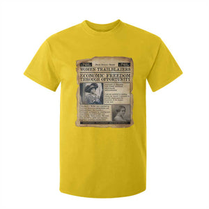 Madam CJ Walker Vintage Newspaper Style T Shirt For Kid Economic Freedom Through Opportunity TS12 Daisy Print Your Wear
