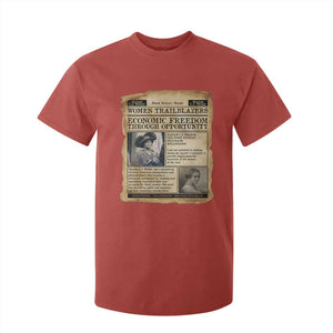 Madam CJ Walker Vintage Newspaper Style T Shirt For Kid Economic Freedom Through Opportunity TS12 Red Print Your Wear