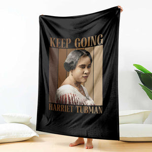 Madam CJ Walker Keep Going Retro Poster Throw Blanket Black History Month Gift TS12 Print Your Wear