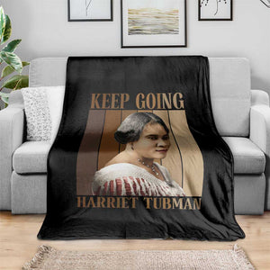 Madam CJ Walker Keep Going Retro Poster Throw Blanket Black History Month Gift TS12 Print Your Wear
