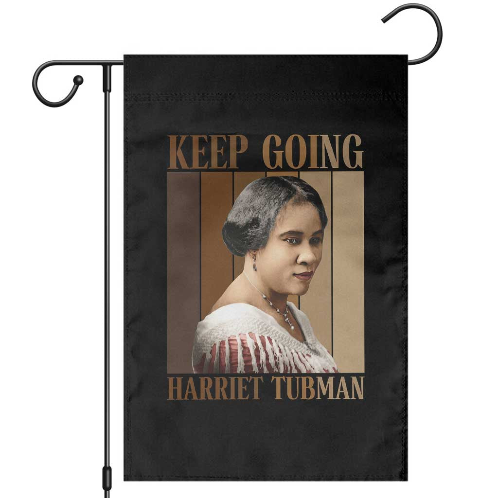 Madam CJ Walker Keep Going Retro Poster Garden Flag Black History Month Gift TS12 Black Print Your Wear