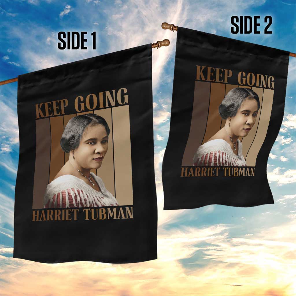 Madam CJ Walker Keep Going Retro Poster Garden Flag Black History Month Gift TS12 Print Your Wear
