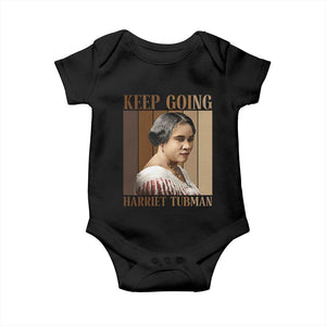 Madam CJ Walker Keep Going Retro Poster Baby Onesie Black History Month Gift TS12 Black Print Your Wear