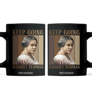 Madam CJ Walker Keep Going Retro Poster Coffee Mug Black History Month Gift TS12 Black Print Your Wear