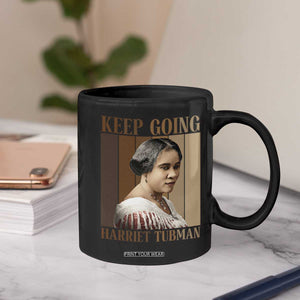 Madam CJ Walker Keep Going Retro Poster Coffee Mug Black History Month Gift TS12 Print Your Wear
