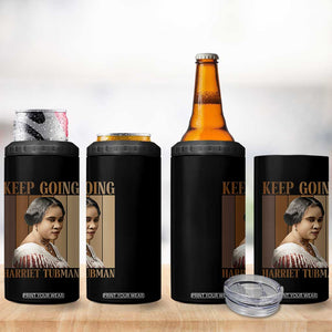 Madam CJ Walker Keep Going Retro Poster 4 in 1 Can Cooler Tumbler Black History Month Gift TS12 Print Your Wear