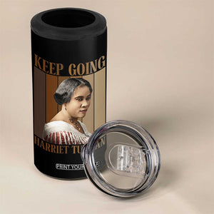 Madam CJ Walker Keep Going Retro Poster 4 in 1 Can Cooler Tumbler Black History Month Gift TS12 Print Your Wear
