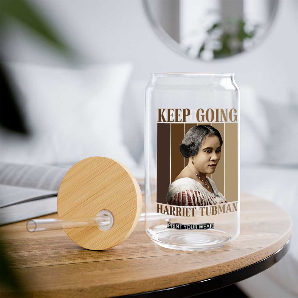 Madam CJ Walker Keep Going Retro Poster Glass Can Black History Month Gift TS12 Print Your Wear