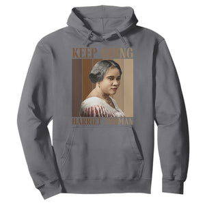 Madam CJ Walker Keep Going Retro Poster Hoodie Black History Month Gift TS12 Charcoal Print Your Wear