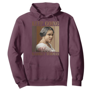 Madam CJ Walker Keep Going Retro Poster Hoodie Black History Month Gift TS12 Maroon Print Your Wear
