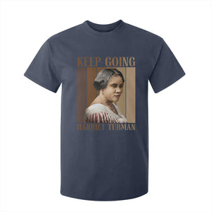 Madam CJ Walker Keep Going Retro Poster T Shirt For Kid Black History Month Gift TS12 Navy Print Your Wear