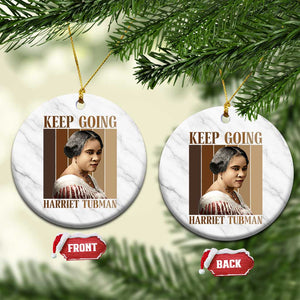 Madam CJ Walker Keep Going Retro Poster Ceramic Ornament Black History Month Gift TS12 1pc White Marble Print Your Wear