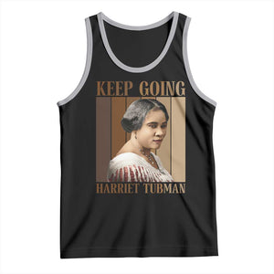 Madam CJ Walker Keep Going Retro Poster Tank Top Black History Month Gift TS12 Black Athletic Heather Print Your Wear