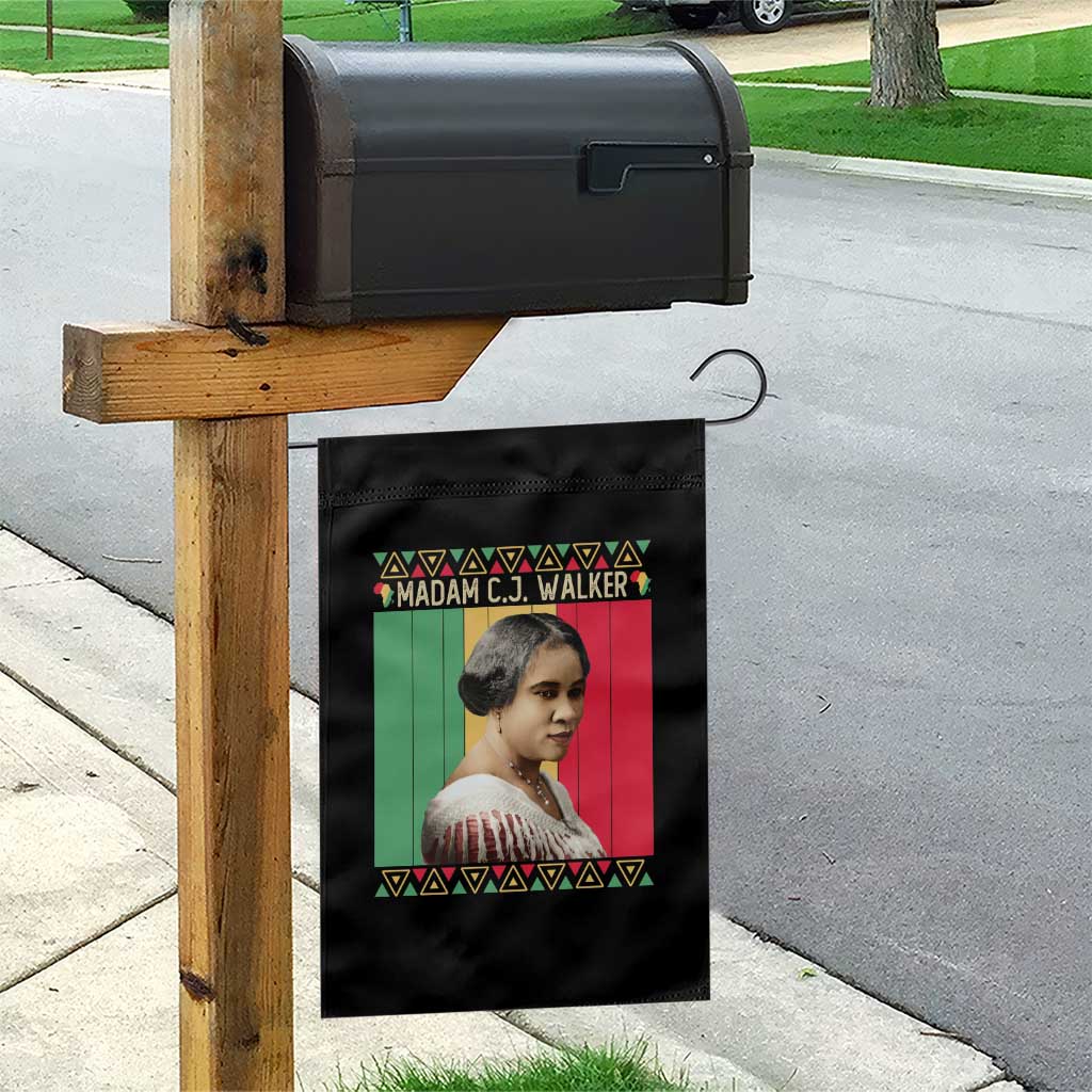 Madam CJ Walker Retro Sunset Garden Flag Strong Black Woman Leader TS12 Print Your Wear