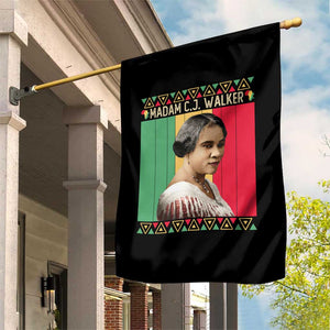 Madam CJ Walker Retro Sunset Garden Flag Strong Black Woman Leader TS12 Print Your Wear